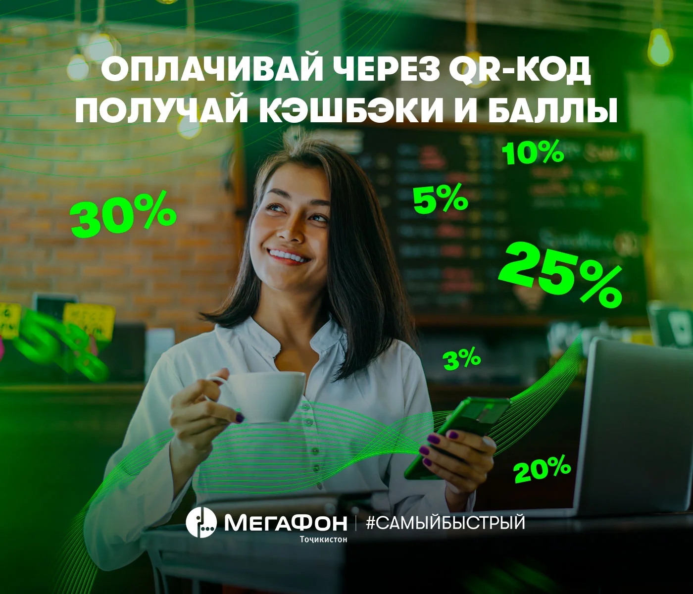 Кешбэк за QR